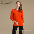 Inner Mongolia Women Solid Pullovers Wool Cable Knit Sweater For Factory Wholesale